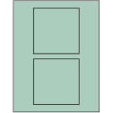 4.5" x 4.5" Pastel Green Square Sheet Labels