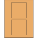 4.5" x 4.5" Pastel Orange Square Sheet Labels