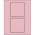 4.5" x 4.5" Pastel Pink Square Sheet Labels