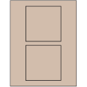 4.5" x 4.5" Pastel Tan Square Sheet Labels