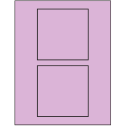 4.5" x 4.5" Pastel Purple Square Sheet Labels