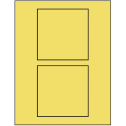 4.5" x 4.5" Pastel Yellow Square Sheet Labels