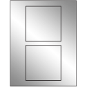 4.5" x 4.5" Silver Foil Square Sheet Labels