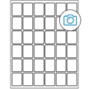 1.25" x 1.625" Photo Gloss Rectangular Sheet Labels