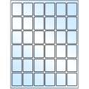 1.25" x 1.625" White Premium High Gloss Rectangular Sheet Labels