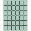 1.25" x 1.625" Pastel Green Rectangular Sheet Labels