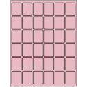 1.25" x 1.625" Pastel Pink Rectangular Sheet Labels
