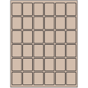 1.25" x 1.625" Pastel Tan Rectangular Sheet Labels