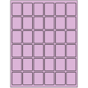 1.25" x 1.625" Pastel Purple Rectangular Sheet Labels