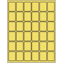 1.25" x 1.625" Pastel Yellow Rectangular Sheet Labels