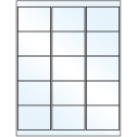 2.6875" x 2" Crystal Clear Rectangular Sheet Labels