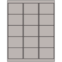 2.6875" x 2" Gray Rectangular Sheet Labels