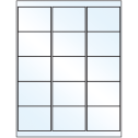 2.6875" x 2" White Mid Gloss Rectangular Sheet Labels