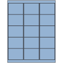 2.6875" x 2" Pastel Blue Rectangular Sheet Labels