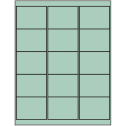 2.6875" x 2" Pastel Green Rectangular Sheet Labels