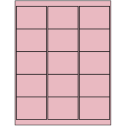 2.6875" x 2" Pastel Pink Rectangular Sheet Labels