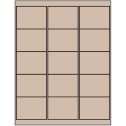 2.6875" x 2" Pastel Tan Rectangular Sheet Labels