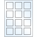 2" x 2" Crystal Clear Square Sheet Labels