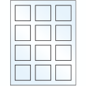 2" x 2" White Mid Gloss Square Sheet Labels