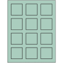2" x 2" Pastel Green Square Sheet Labels