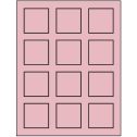 2" x 2" Pastel Pink Square Sheet Labels