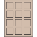 2" x 2" Pastel Tan Square Sheet Labels