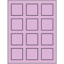 2" x 2" Pastel Purple Square Sheet Labels