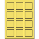 2" x 2" Pastel Yellow Square Sheet Labels