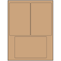 4" x 6" Brown Kraft Rectangular Sheet Labels