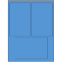 4" x 6" Fluorescent Blue Rectangular Sheet Labels