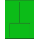 4" x 6" Fluorescent Green Rectangular Sheet Labels