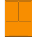 4" x 6" Fluorescent Orange Rectangular Sheet Labels