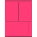 4" x 6" Fluorescent Pink Rectangular Sheet Labels
