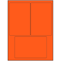 4" x 6" Fluorescent Red Rectangular Sheet Labels