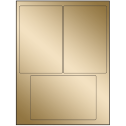 4" x 6" Gold Foil Rectangular Sheet Labels