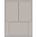 4" x 6" Gray Rectangular Sheet Labels