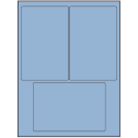 4" x 6" Pastel Blue Rectangular Sheet Labels