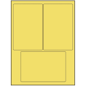 4" x 6" Pastel Yellow Rectangular Sheet Labels