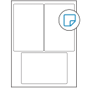 4" x 6" White Rectangular Sheet Labels - Removable Adhesive