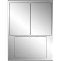 4" x 6" Silver Foil Rectangular Sheet Labels