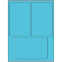 4" x 6" Turquoise Rectangular Sheet Labels