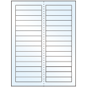 3.4375" x 0.667" Crystal Clear Rectangular Sheet Labels
