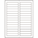 3.4375" x 0.667" Clear Matte Rectangular Sheet Labels