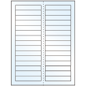 3.4375" x 0.667" White Mid Gloss Rectangular Sheet Labels