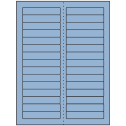 3.4375" x 0.667" Pastel Blue Rectangular Sheet Labels