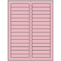 3.4375" x 0.667" Pastel Pink Rectangular Sheet Labels