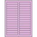 3.4375" x 0.667" Pastel Purple Rectangular Sheet Labels