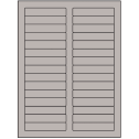 3.4375" x 0.667" Gray Rectangular Sheet Labels