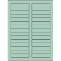 3.4375" x 0.667" Pastel Green Rectangular Sheet Labels