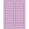 3.4375" x 0.667" Pastel Purple Rectangular Sheet Labels
